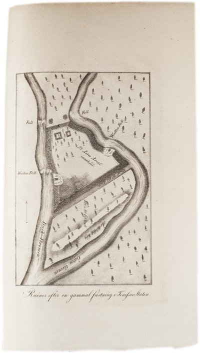 Ruinen eines alten Forts in Tennessee, aus einem Atlas der Vereinigten Staaten, 1824 von Axel Leonhard Klinckowström